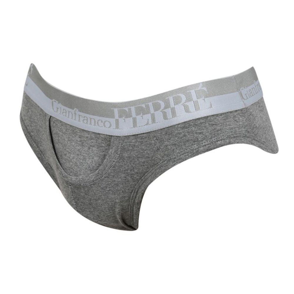 Gianfranco Ferre PICCINO GG Grey Cotton Blend Mens Brief Underwear